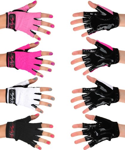 Product Cover Mighty Grip Black Pole Dancing Gloves with Tack Strips for Gripping The Pole (Small)