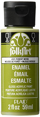 Product Cover FolkArt Enamel Glass & Ceramic Paint in Assorted Colors (2 oz), 4121, Forest Moss