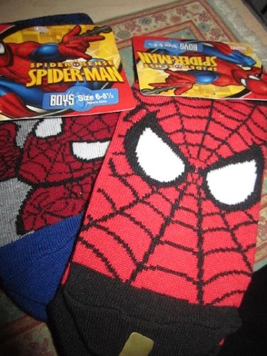 Product Cover Spider Man Boys Socks Size 6-8 1/2