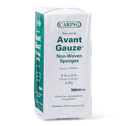 Product Cover Medline PRM25444 Caring Non-Woven Non-Sterile Gauze Sponge, 4
