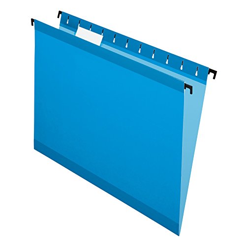 Product Cover Pendaflex SureHook Reinforced Hanging Folders, Letter Size, Blue, 20 per Box (6152 1/5 BLU)