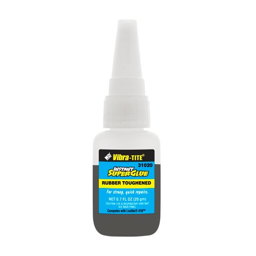 Product Cover Vibra-TITE 310 Toughened Superglue: Gap Filling Black - 20 gm bottle