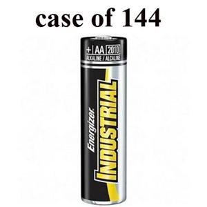 Product Cover Energizer, case pack 144 AA Industrial (Catalog Category: Batteries / AA Batteries)