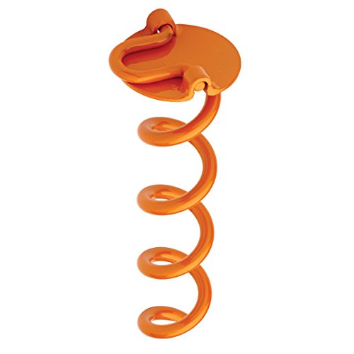Product Cover Liberty Outdoor ANCFR10-ORG-A Folding Ring Spiral Ground Anchor, Orange, 10-Inch, Single