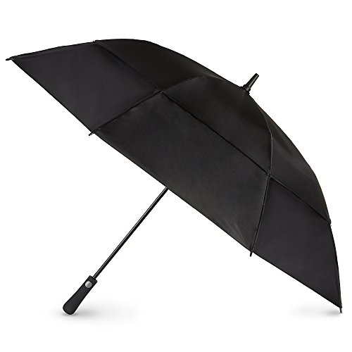 Product Cover totes Automatic Open Extra Large Vented Canopy Golf Stick Umbrella, Black
