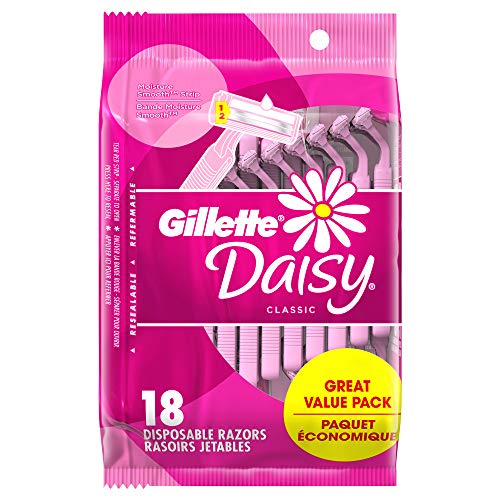Product Cover Gillette Daisy Classic Womenâ€s Disposable Razor, 18 Count