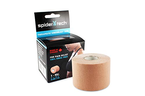 Product Cover Spider Tech Therapeutic Kinesiology Tape Roll (50mm x 5mm) (Beige)