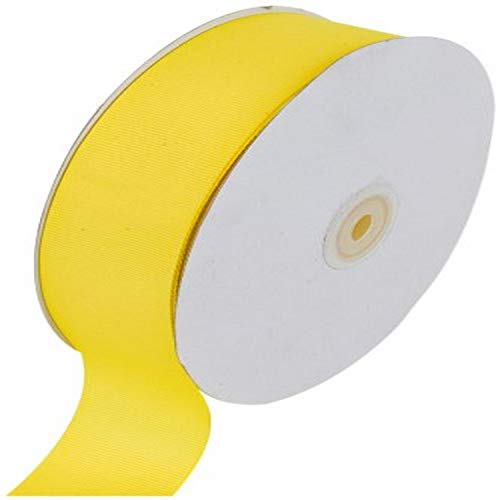 Product Cover Creative Ideas Solid Grosgrain Ribbon, 1-1/2-Inch by 50-Yard, Canary Yellow