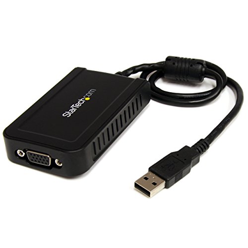 Product Cover StarTech.com USB to VGA Adapter - 1920x1200 - External Video & Graphics Card - Dual Monitor Display Adapter - Supports Windows (USB2VGAE3)
