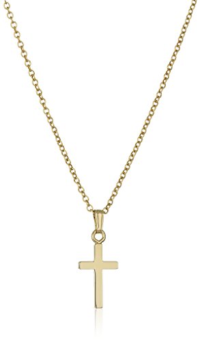 Product Cover Children's 14k Gold Filled Polished Cross Pendant Necklace, 13