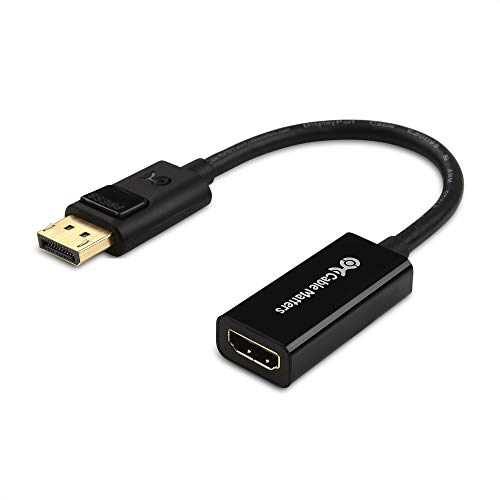Product Cover Cable Matters DisplayPort to HDMI Adapter (DP to HDMI Adapter is NOT Compatible with USB Ports, Do NOT Order for USB Ports on Computers)