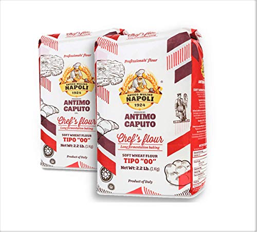 Product Cover Antimo Caputo Chefs Flour 2.2 LB (Pack of 2) - Italian Double Zero 00 - Soft Wheat for Pizza Dough, Bread, & Pasta