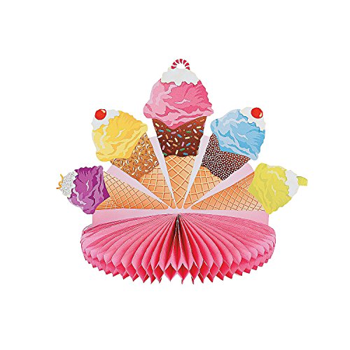 Product Cover Fun Express - I Scream For Ice Cream Centerpiece for Birthday - Party Decor - General Decor - Centerpieces - Birthday - 1 Piece