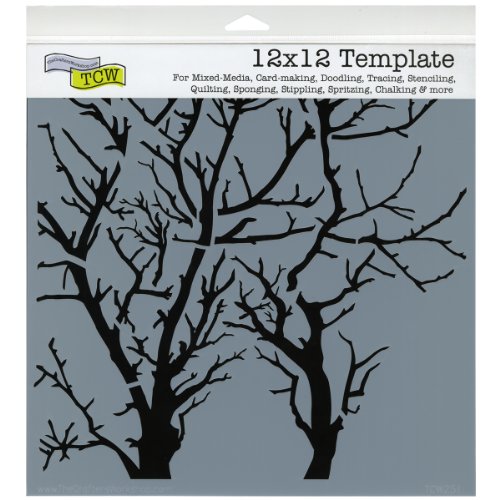 Product Cover CRAFTERS WORKSHOP 499989 Template, 12 by 12-Inch, Branches Reversed