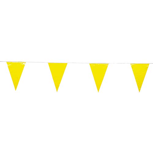 Product Cover Fun Express - Yellow Pennant Banner (100ft) - Party Decor - Hanging Decor - Pennants - 1 Piece