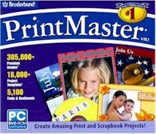 Product Cover Broderbund PrintMaster Version 18.1