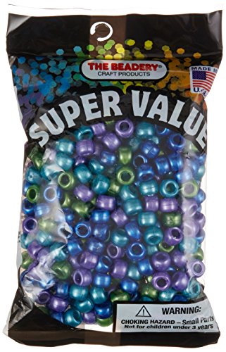 Product Cover Pony Beads 6mmX9mm 415/Pkg, Cool Pearl Multicolor