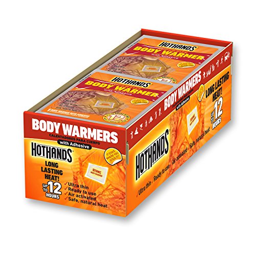 Product Cover HotHands Body Warmers With Adhesive - Long Lasting Safe Natural Odorless Air Activated Warmers - Up to 12 Hours of Heat - 40 Individual Warmers