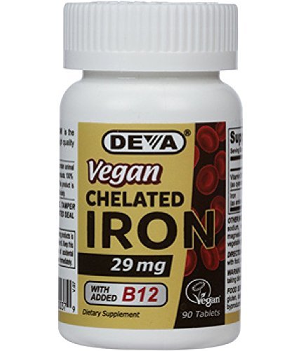 Product Cover Deva Nutrition Deva Vegan Chelated Iron 29 Mg, 90 Count