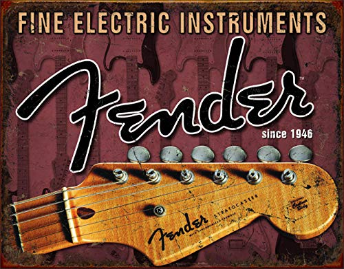 Product Cover Desperate Enterprises Fender - Headstock Tin Sign, 16