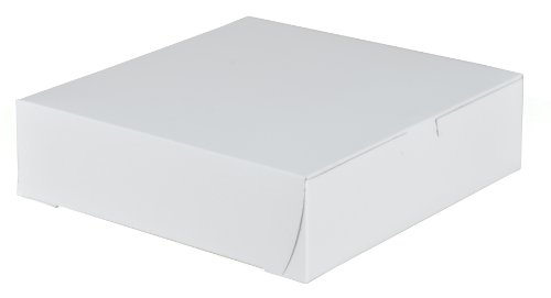 Product Cover Southern Champion Tray 0953 Premium Clay-Coated Kraft Paperboard White Non-Window Lock Corner Bakery Box, 9