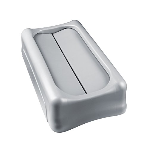 Product Cover Rubbermaid Commercial Slim Jim Swing Lid , Gray (FG267360GRAY)