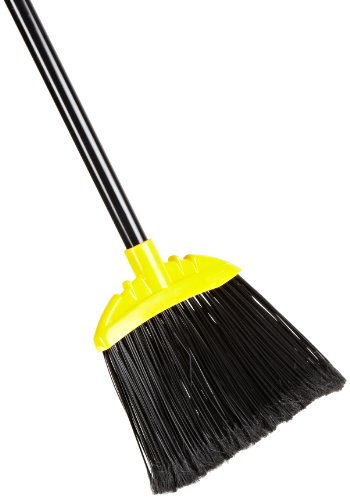 Product Cover Rubbermaid Commercial Smooth-Surface Jumbo Sweep Angle Broom, Metal Handle, Black (FG638906BLA)