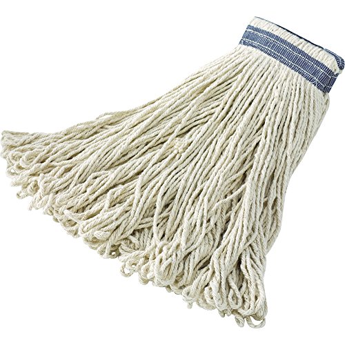 Product Cover Rubbermaid Commercial Universal Headband Cotton Floor Mop, 24 Ounce, FGE13800WH00