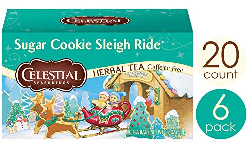 Product Cover Celestial Seasonings Herbal Tea, Sugar Cookie Sleigh Ride, 20 Count Box (Pack of 6)