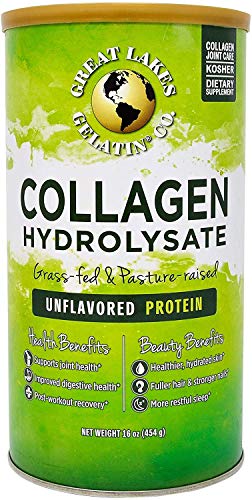 Product Cover Great Lakes Gelatin, Collagen Hydrolysate, Unflavored Beef Protein, Kosher, 16 Oz Can