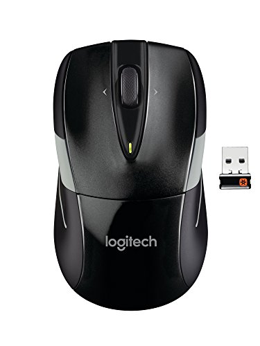 Product Cover Logitech M525 Wireless Mouse - Long 3 Year Battery Life, Ergonomic Shape for Right or Left Hand Use, Micro-Precision Scroll Wheel, and USB Unifying Receiver for Computers and Laptops, Black/Gray