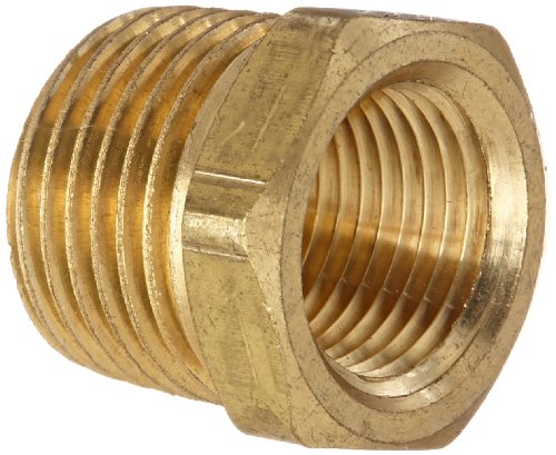 Product Cover Anderson Metals 56110 Brass Pipe Fitting, Hex Bushing, 1/2