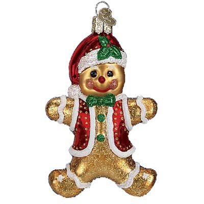 Product Cover Old World Christmas Collection Glass Blown Ornaments for Christmas Tree Gingerbread Boy