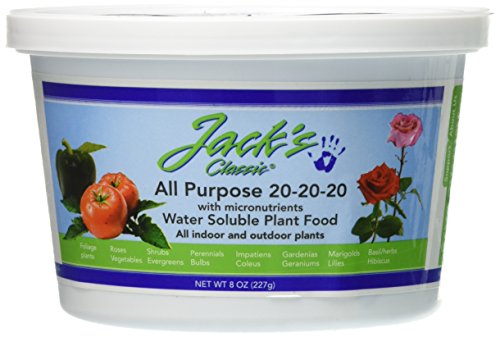 Product Cover J R Peters 52008 Jacks Classic 20-20-20 All Purpose Fertilizer, 8-Ounce