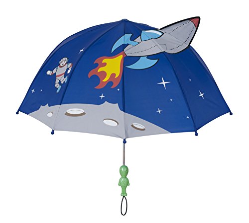 Product Cover Kidorable Kids Space Umbrella, Blue, One Size for Toddlers and Big Kids, Lightweight Child-Sized Nylon Rain Proof Umbrella