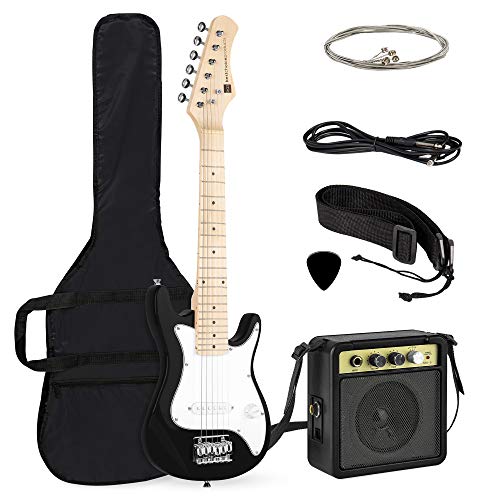 Product Cover Best Choice Products 30in Beginner Electric Guitar Starter Kit, Jr. Size Kids Instrument Set includes Amp, Strap, Gig Bag, Picks, and Extra Strings - Black