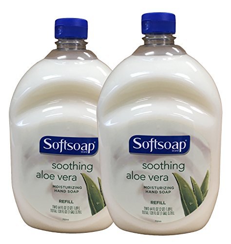 Product Cover Softsoap Hand Soap Soothing Aloe Vera Moisturizing Hand Soap Refill 64 Fl Oz Bottle (Pack of 2)