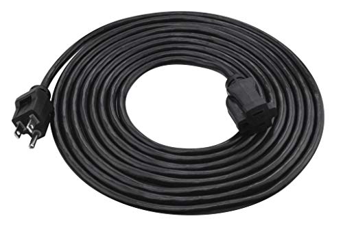 Product Cover Prime EC502615 15-Foot 16/3 SJTW Indoor and Outdoor Extension Cord, Black
