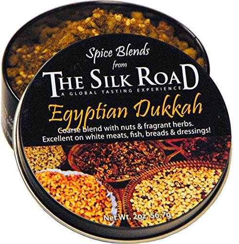 Product Cover Egyptian Dukkah Spice Blend from The Silk Road Restaurant & Market (2oz), No Salt | All Natural Dukkah Seasoning | Vegan | Gluten Free Ingredients | NON-GMO | No Preservatives