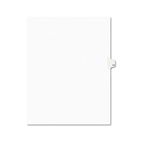 Product Cover Avery Individual Legal Exhibit Dividers, Avery Style, 11, Side Tab, 8.5 x 11 inches, Pack of 25 (11921)