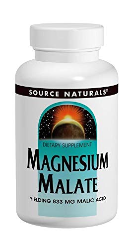 Product Cover Source Naturals Magnesium Malate 625mg Supplement Essential, Bio-Available Magnesium Malic Acid Supplement - 200 Capsules