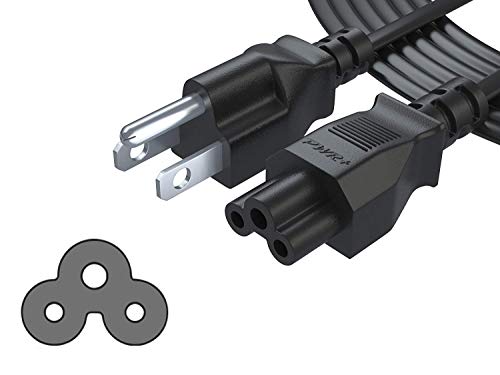 Product Cover Pwr+ Extra Long 15-feet Mickey Mouse Power Supply Cord 15Ft AC Adapter Charger Cable: [UL Listed] IEC-60320 IEC320 C5 to NEMA 5-15P