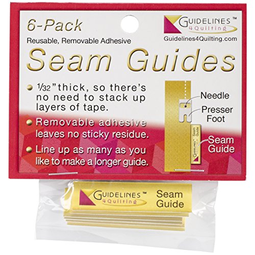 Product Cover Guidelines4quilting Seam Guides, 0.5 x 2 x 0.03125-Inch, 6-Pack