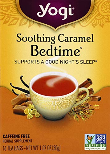 Product Cover Yogi Bedtime Herbal Tea Caffeine Free Soothing Caramel, 16 Count