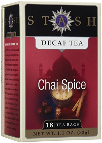 Product Cover Stash Tea Decaf Chai Spice Tea 18 Count Tea Bags (packaging may vary) Individual Decaffeinated Black Tea Bags, Use in Teapots Mugs or Cups, Brew Hot Tea or Iced Tea