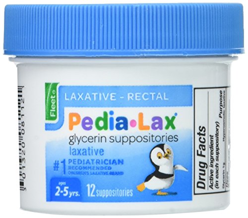 Product Cover Fleet Pedia-Lax Glycerin Suppositories 12 Each