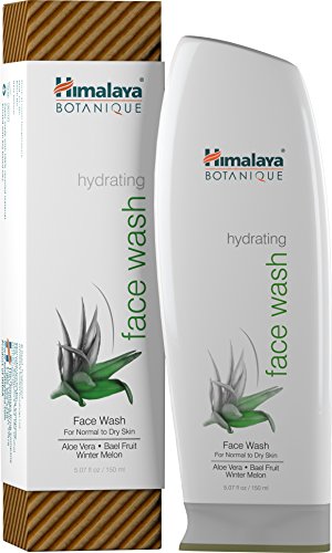 Product Cover Himalaya Botanique Hydrating Natural Face Wash with Aloe Vera, Lavender Oil and Cucumber for Normal to Dry Skin 5.07 oz (150 ml)
