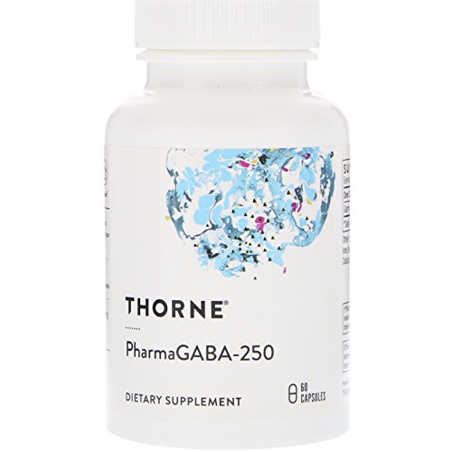 Product Cover Thorne Research - PharmaGABA-250 - Natural Source GABA (Gamma-Aminobutyric Acid) Supplement - Promotes a Calm, Relaxed, Focused State of Mind - 60 Capsules