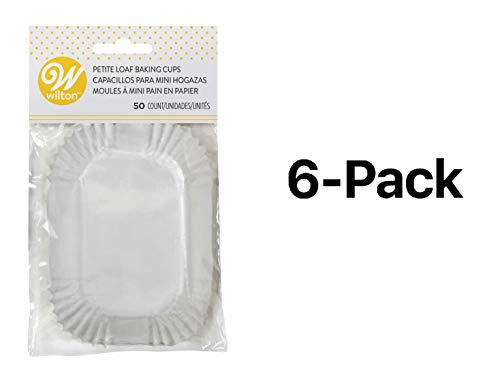 Product Cover Wilton Bulk Buy Baking Cups White Petite Loaf 50 pack (6-Pack)