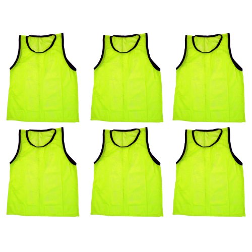 Product Cover BlueDot Trading Youth 6 Yellow Sports pinnies- 6 Scrimmage Training Vests